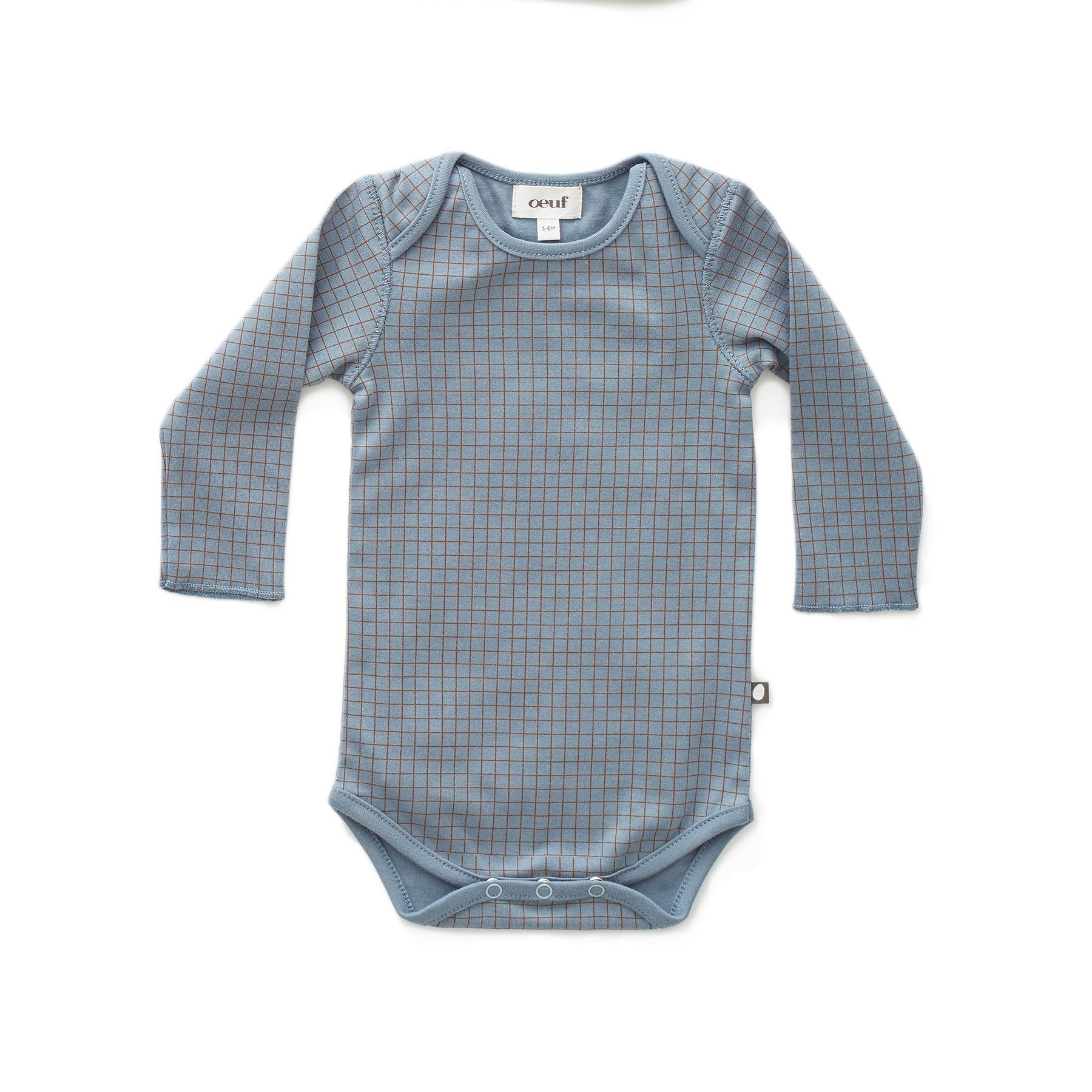 L/S Onesie Citadel Blue 0-3m