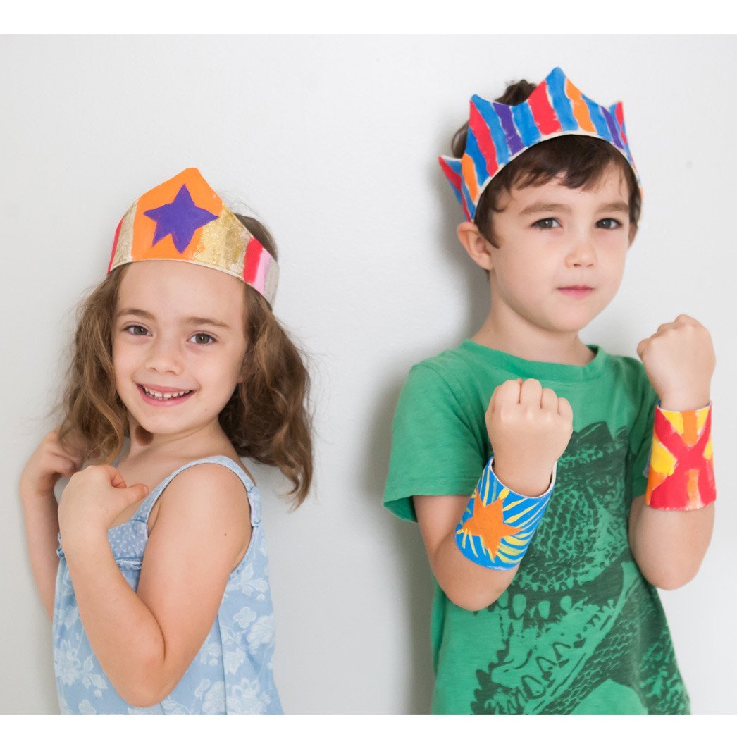 Paint Your Own DIY Kit: Super Hero Cuff Pair