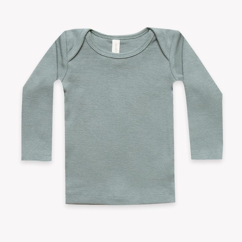 Ribbed Longsleeve Lap Tee