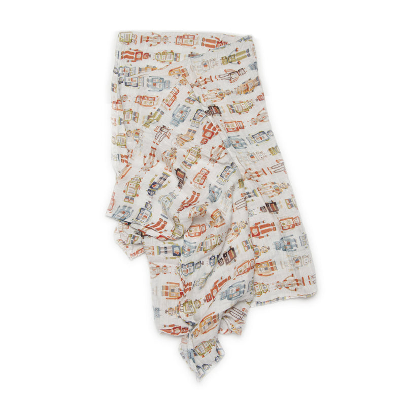 Muslin Swaddle - Robots