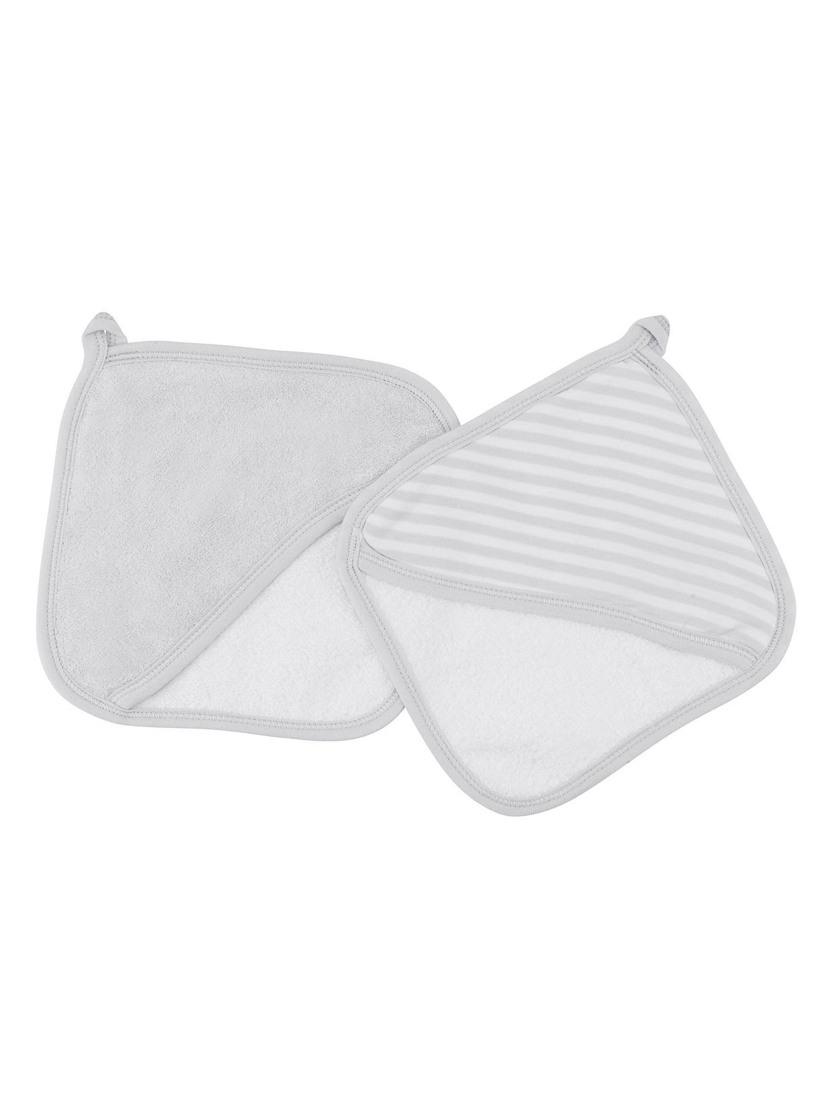 Wash Mitt Set - Gray Stripe