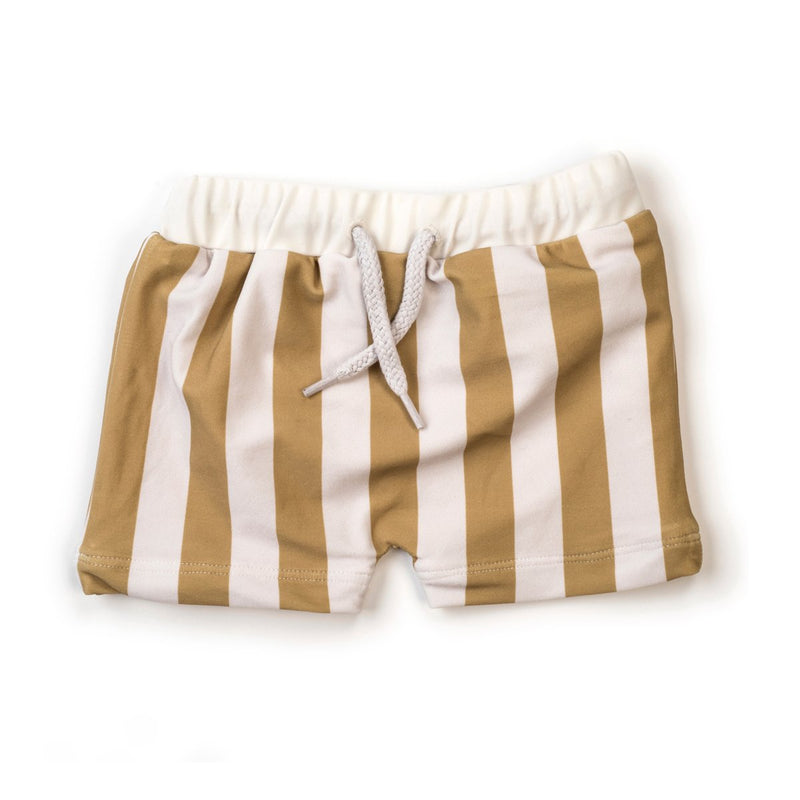 Swim Trunks Yellow Stripe