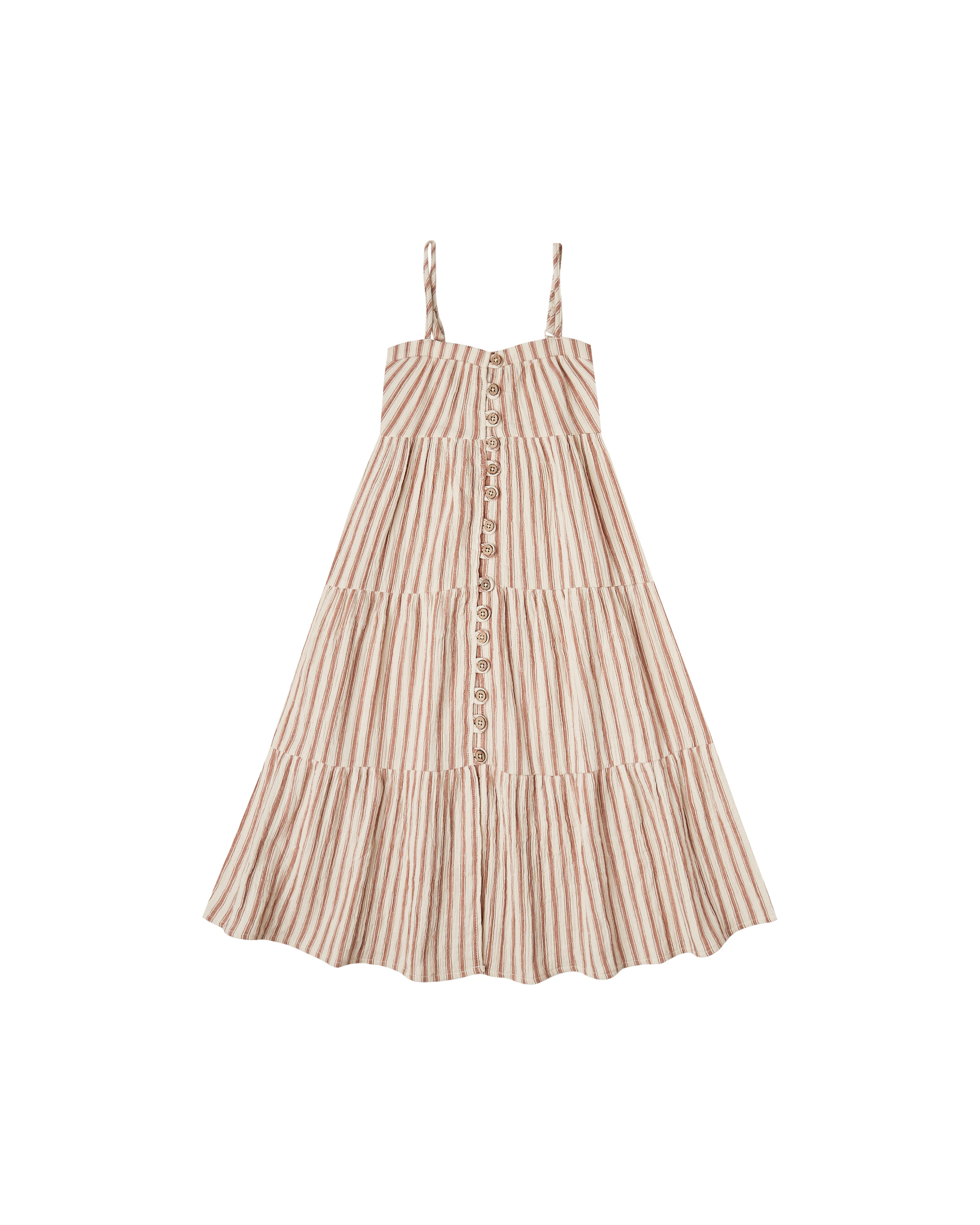 Striped Tiered Maxi Dress Amber