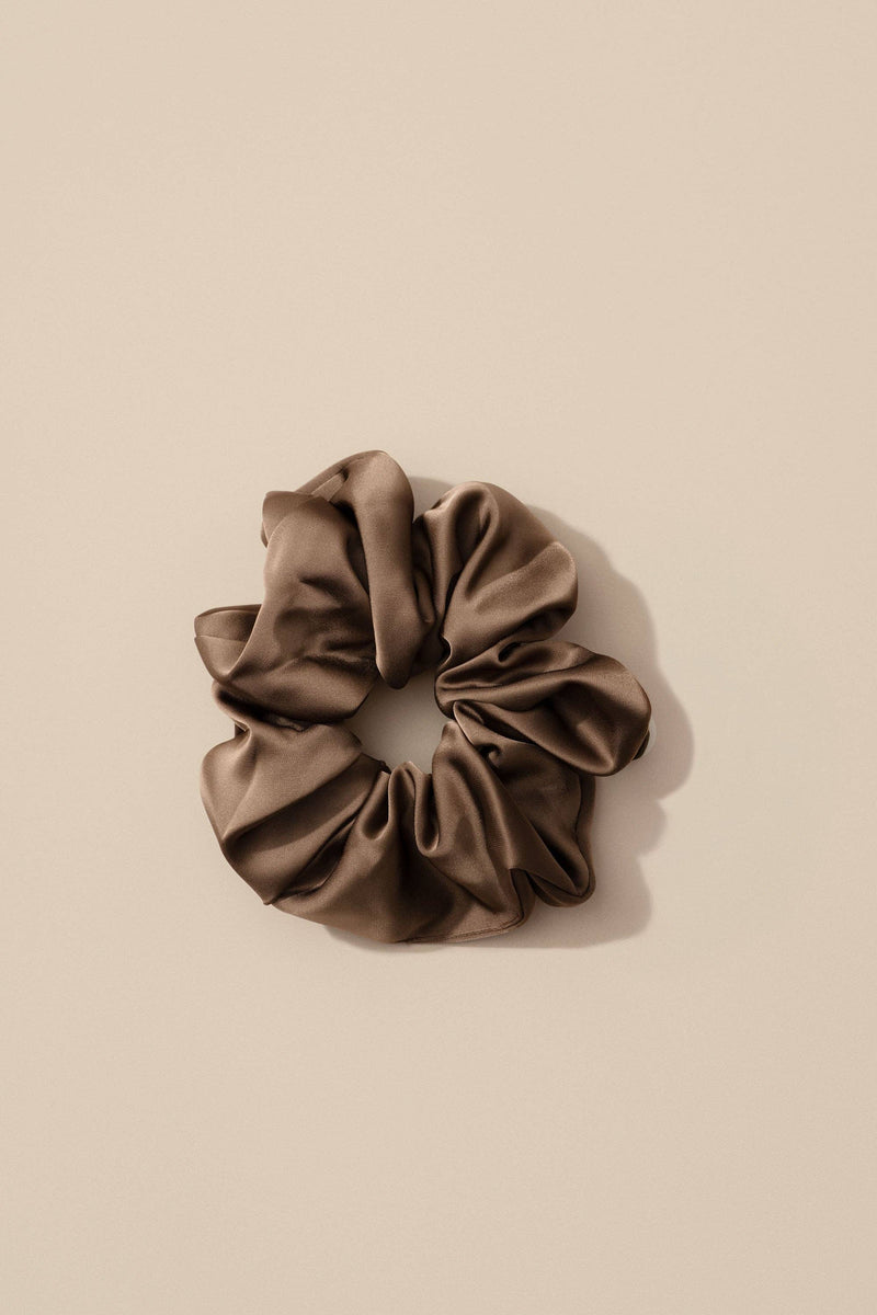Breastfeeding Reminder Scrunchie | Postpartum, New Mom, Baby: Brown