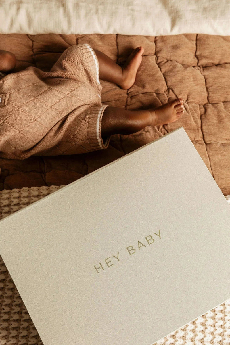Linen Baby Keepsake Box