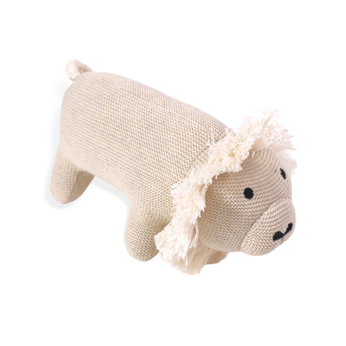 Lion Knit Toy, Natural Heather