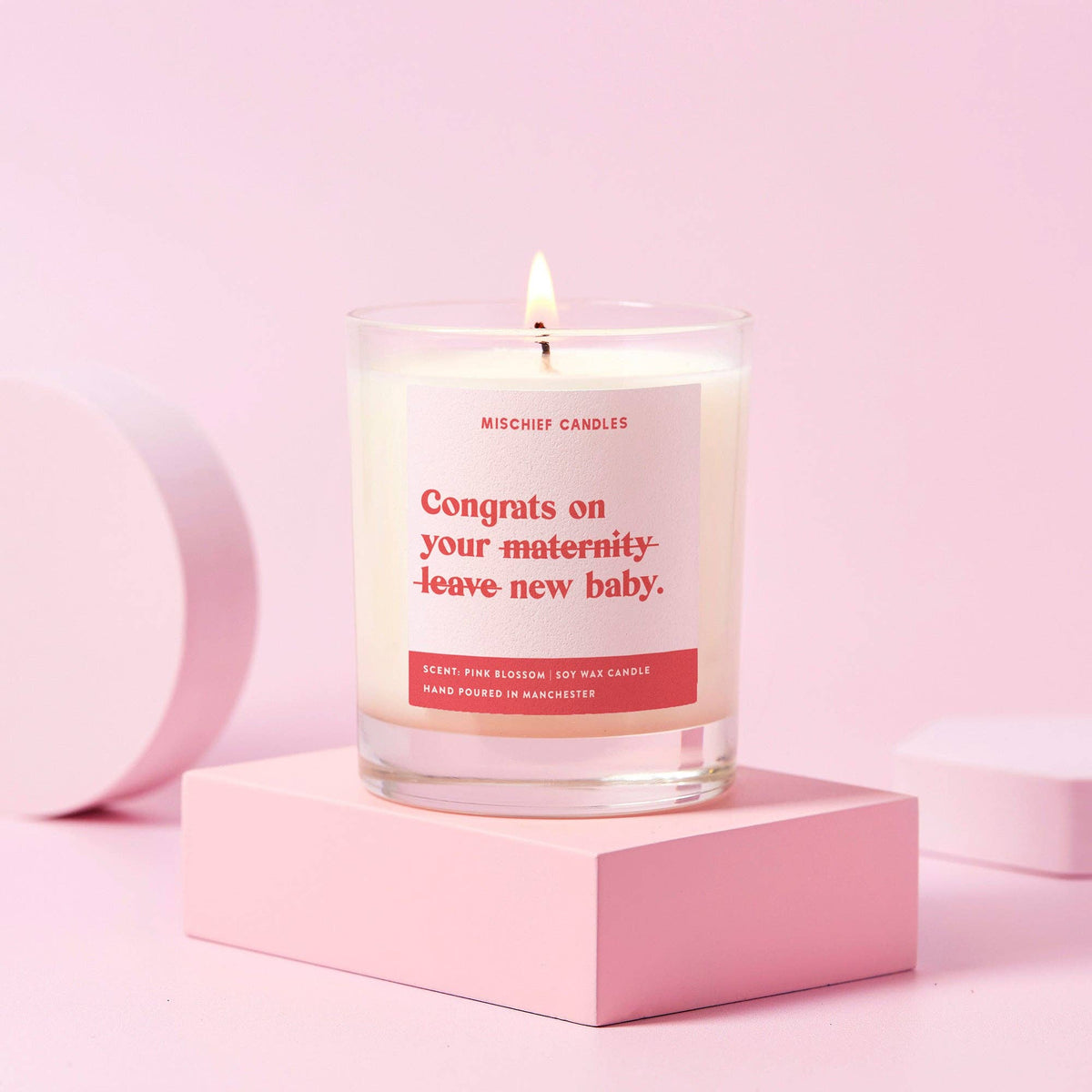 Congrats on Maternity Leave Candle, Clear, Chilled Vibes