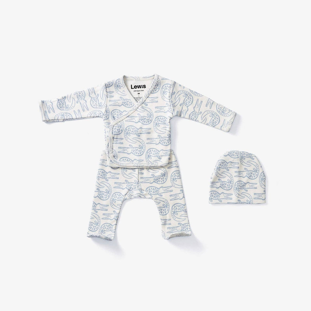 Take Me Home Outfit, Alligator in Bay Blue