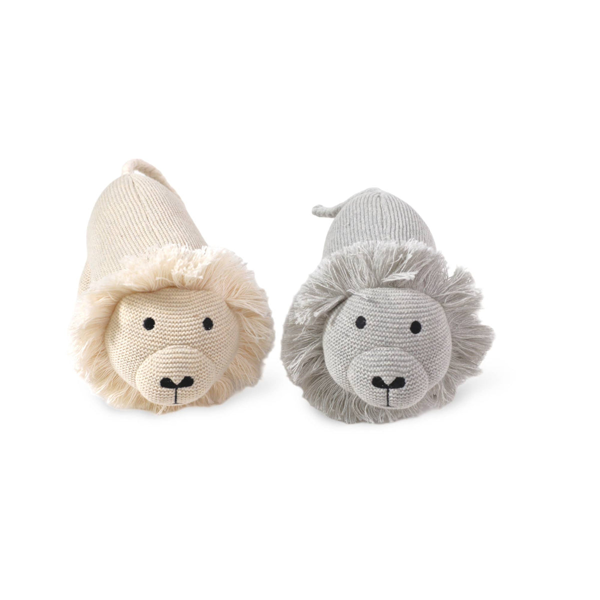 Lion Knit Toy, Natural Heather