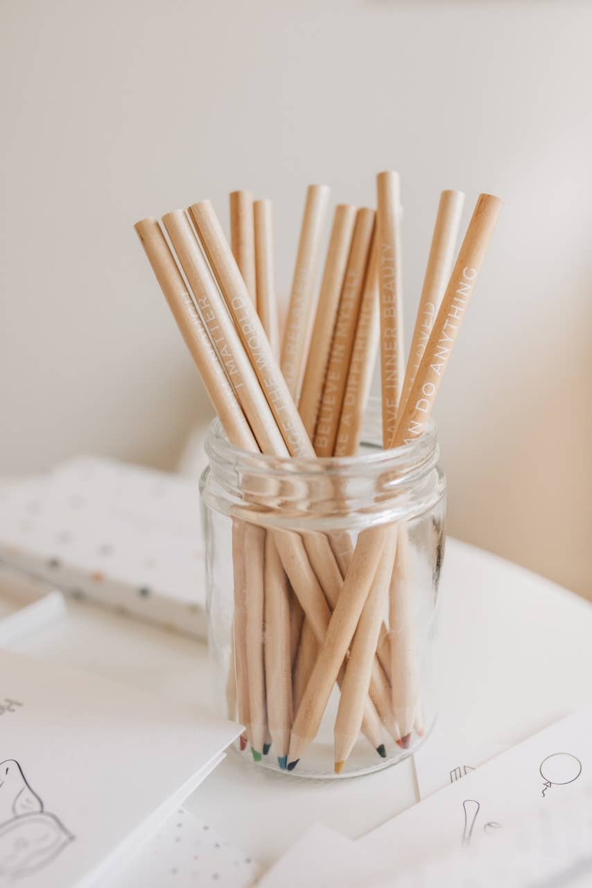 Affirmation Coloring Pencils, Confidence Set