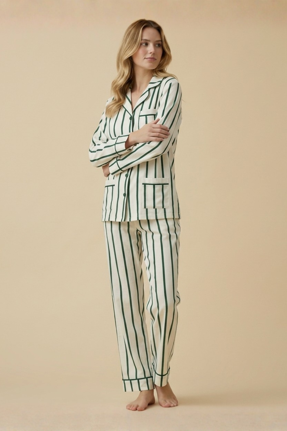The Push, KIP Luxe Stretch Cotton Pajama Set