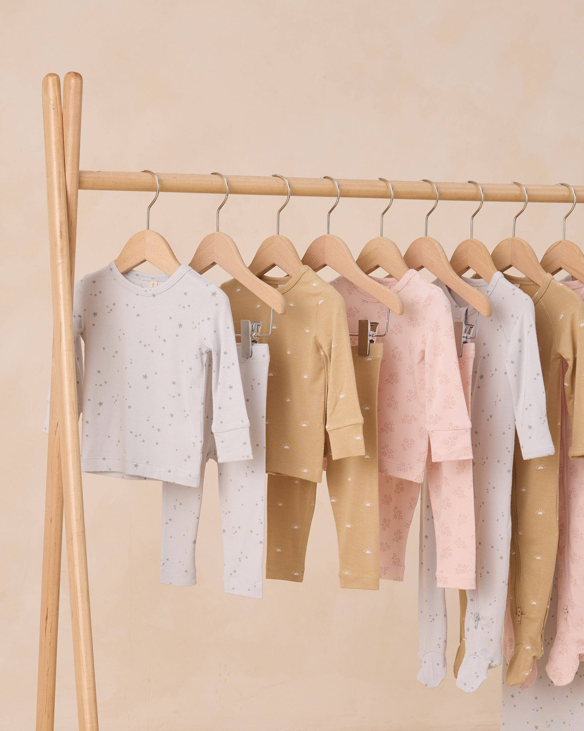 Modal Zip Footie- Stars Fog