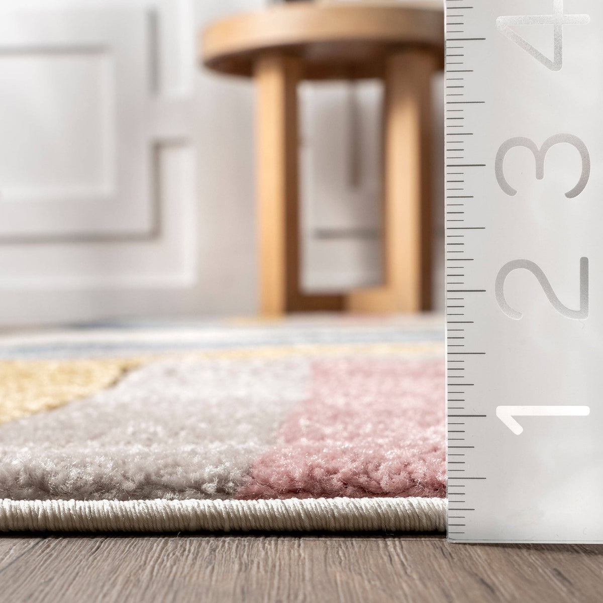 Jerri Double Half Rainbow Rug, 7 ft 10 in by 10 ft