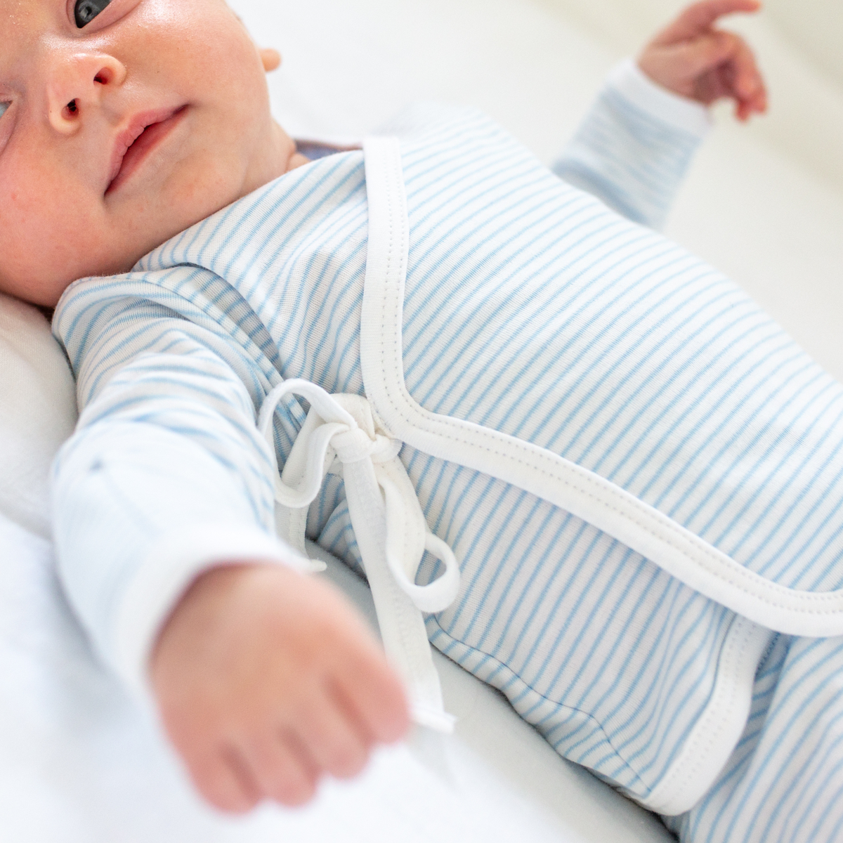 Classic Stripe Take Me Home Set, Light Blue