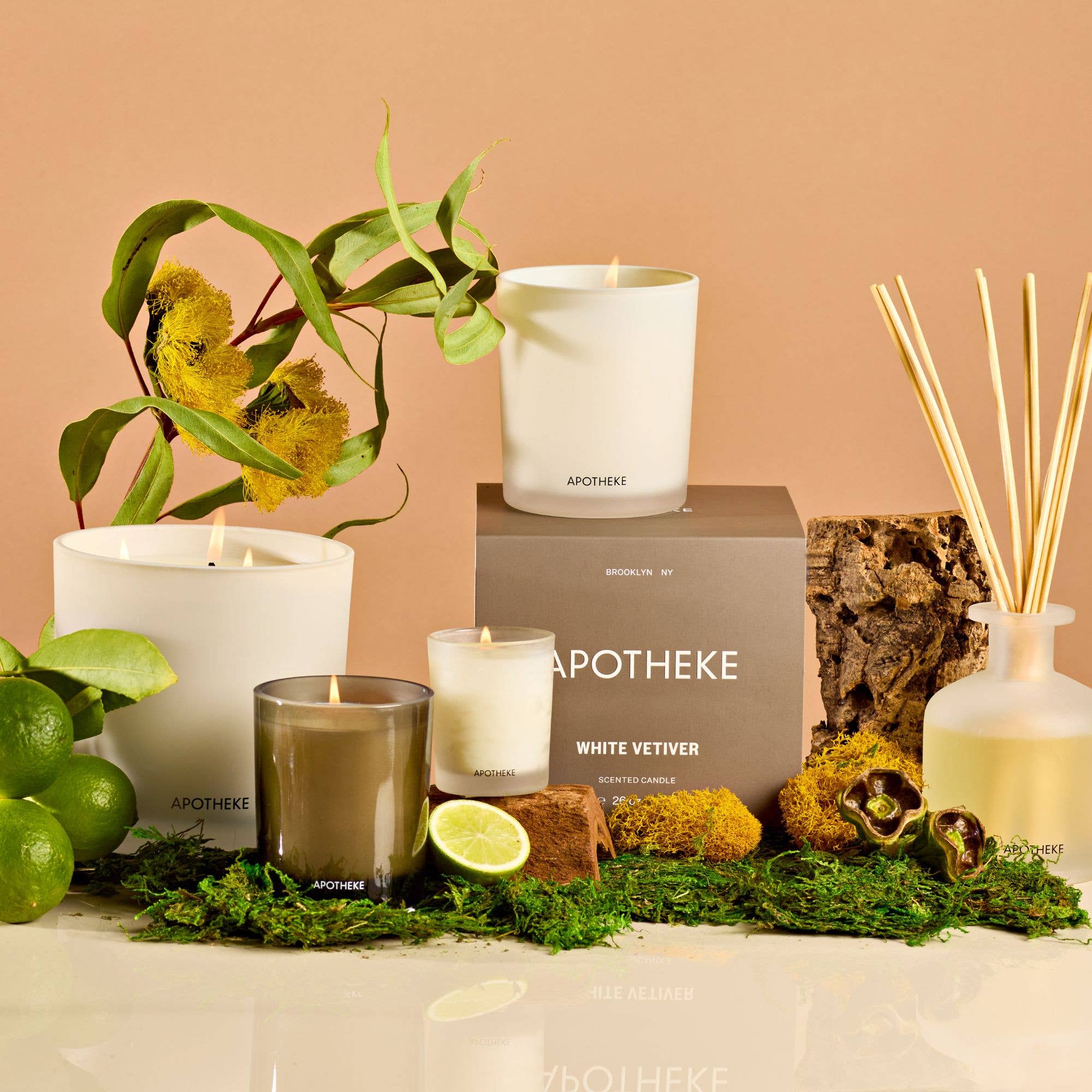 White Vetiver 3-wick Candle