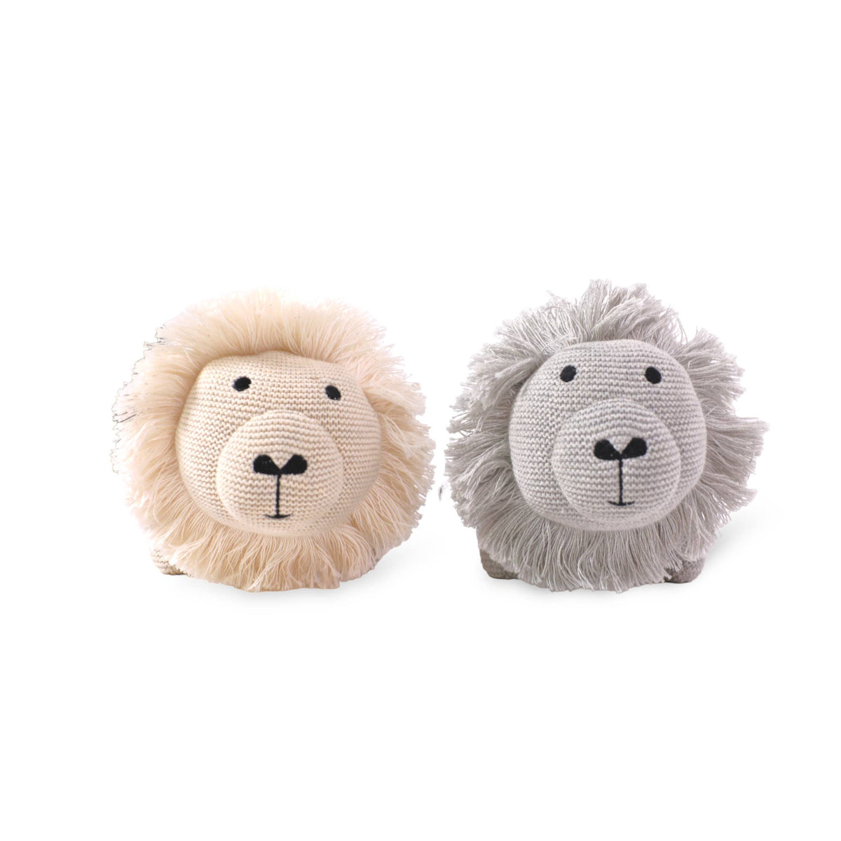 Lion Knit Toy, Natural Heather