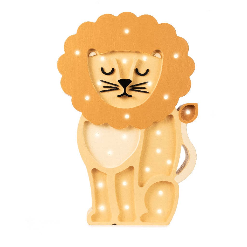 Little Lights Lion Lamp: Yellow
