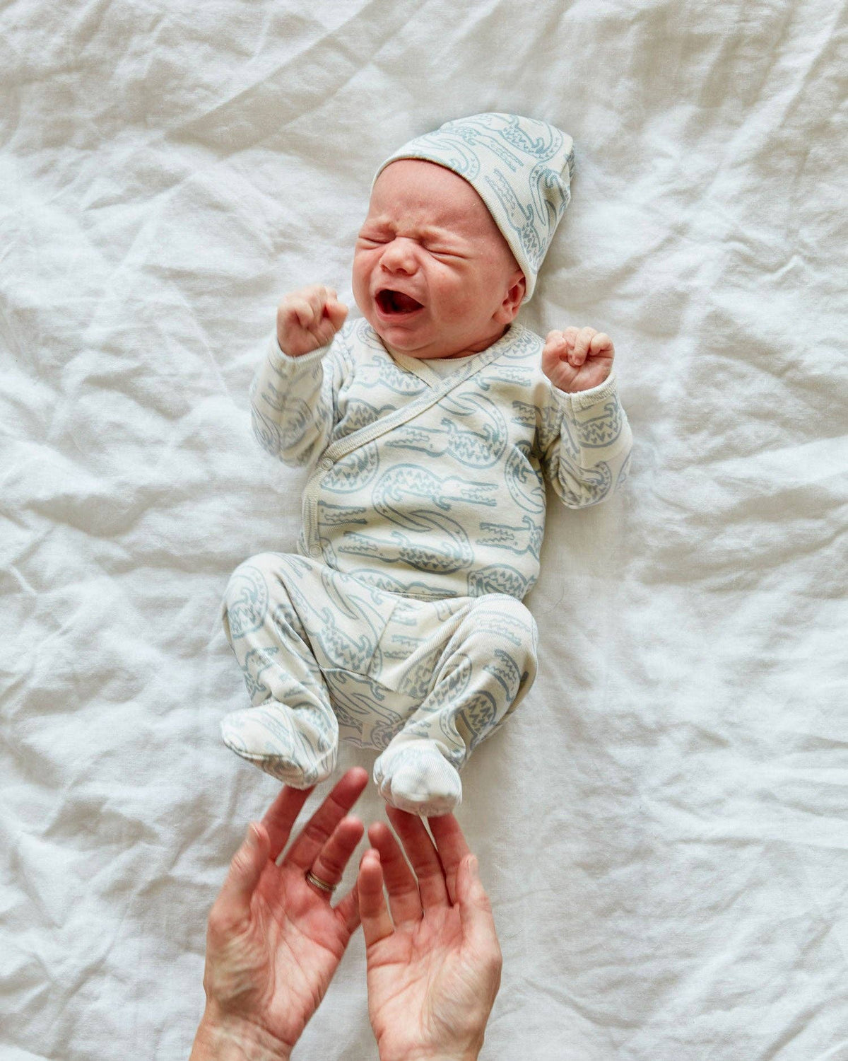 Take Me Home Outfit, Alligator in Bay Blue