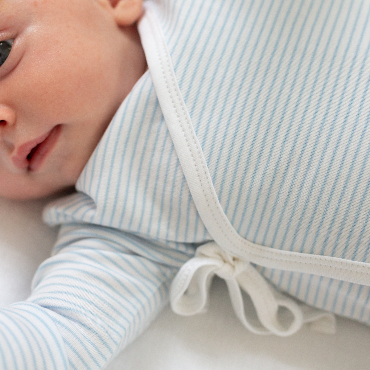Classic Stripe Take Me Home Set, Light Blue
