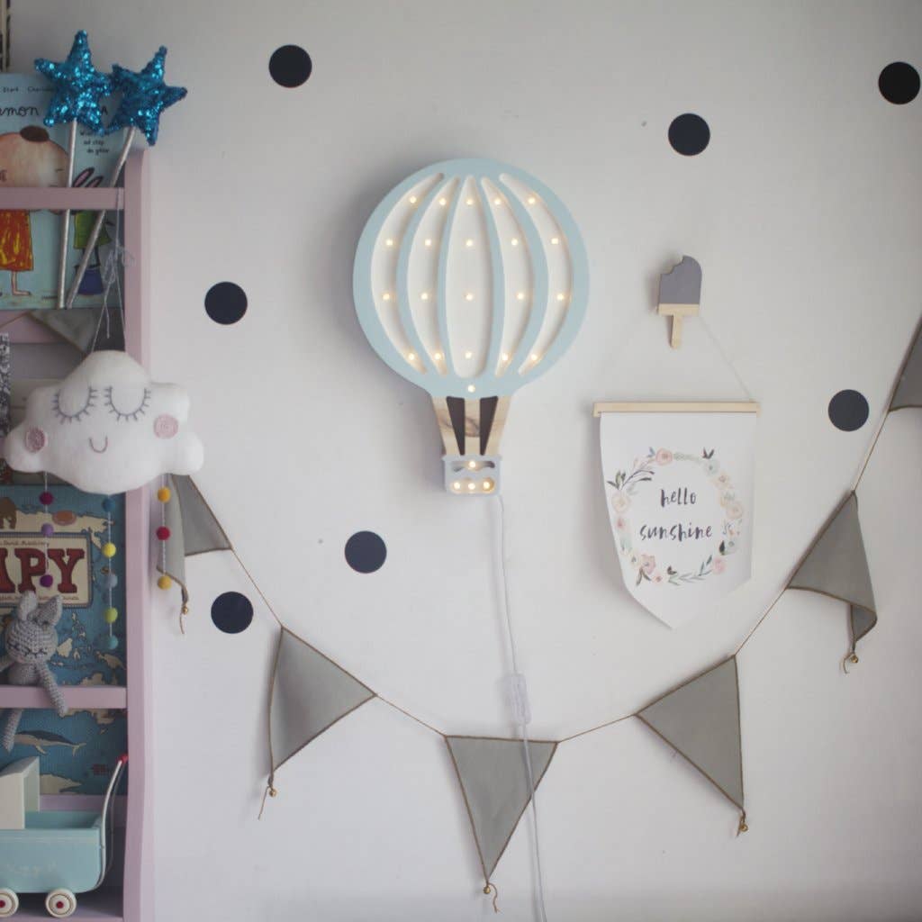 Hot Air Balloon Lamp - Blue