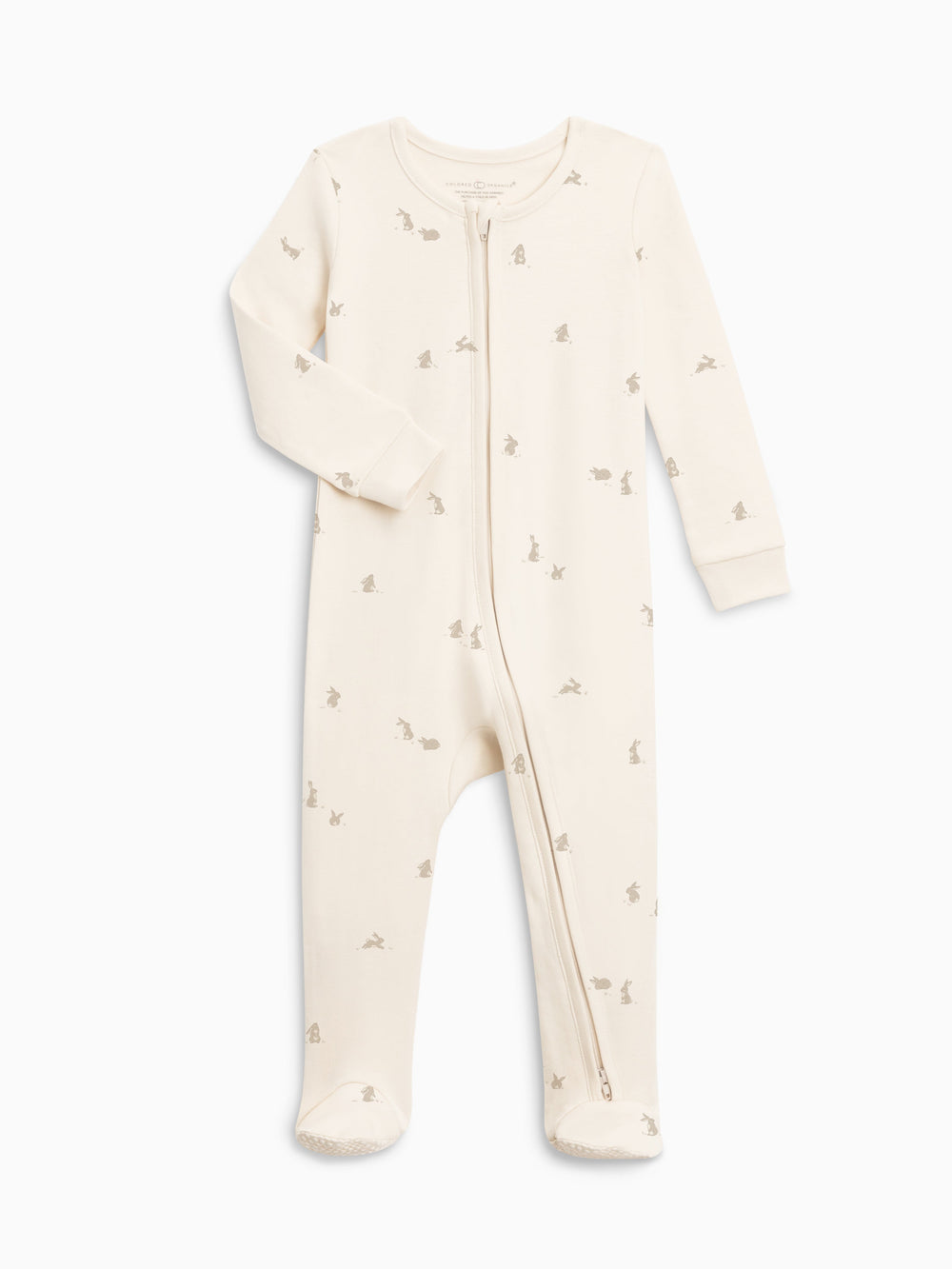 Peyton Zipper Sleeper - Bunny / Oat + Clay