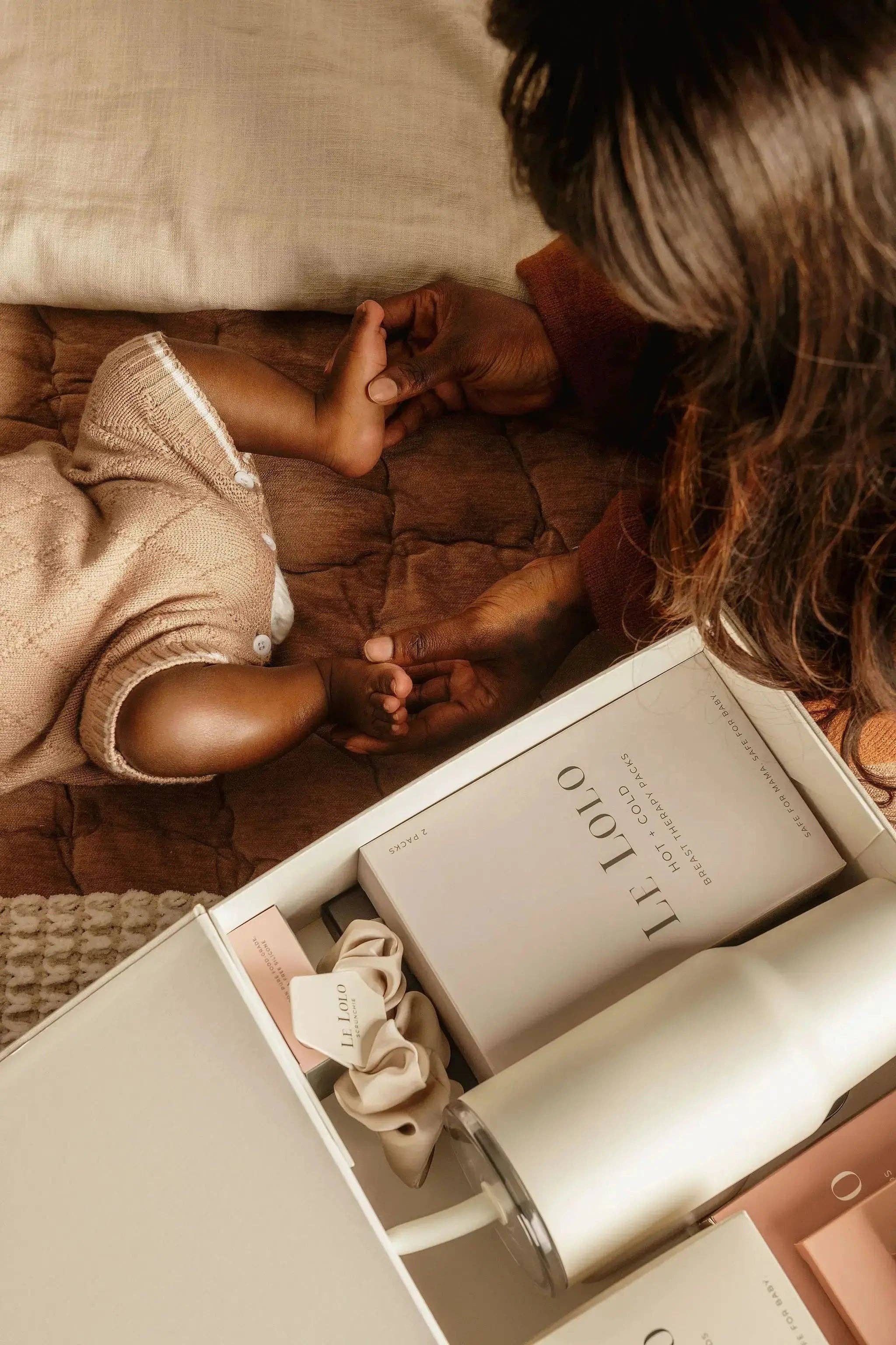 Linen Baby Keepsake Box
