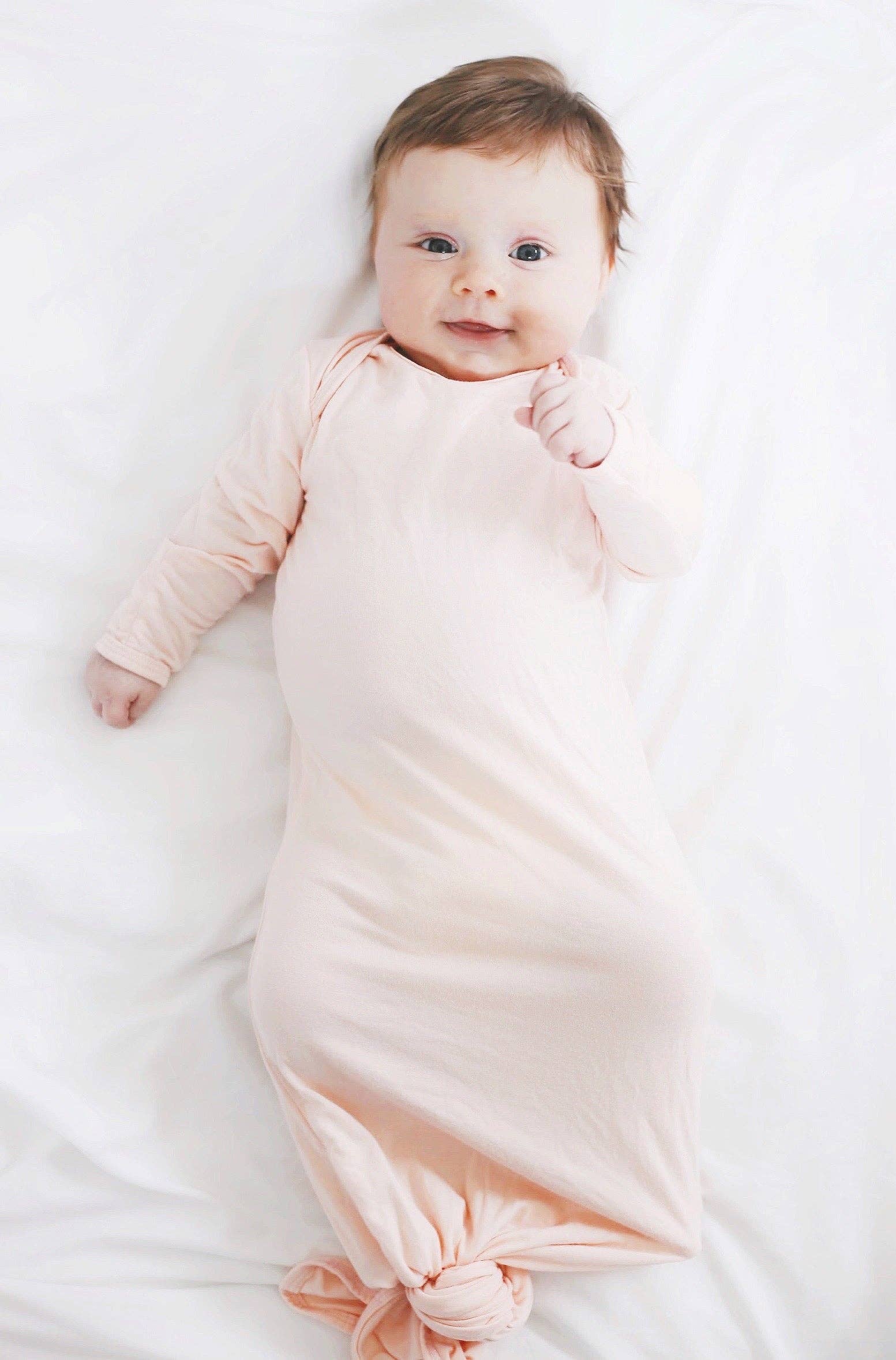 Bamboo Knotted Gown - Blush Pink