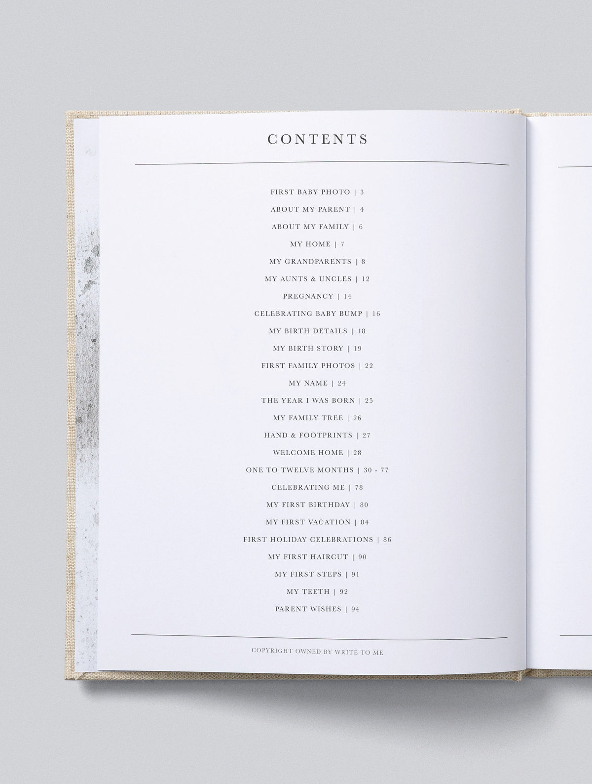 Contents page
