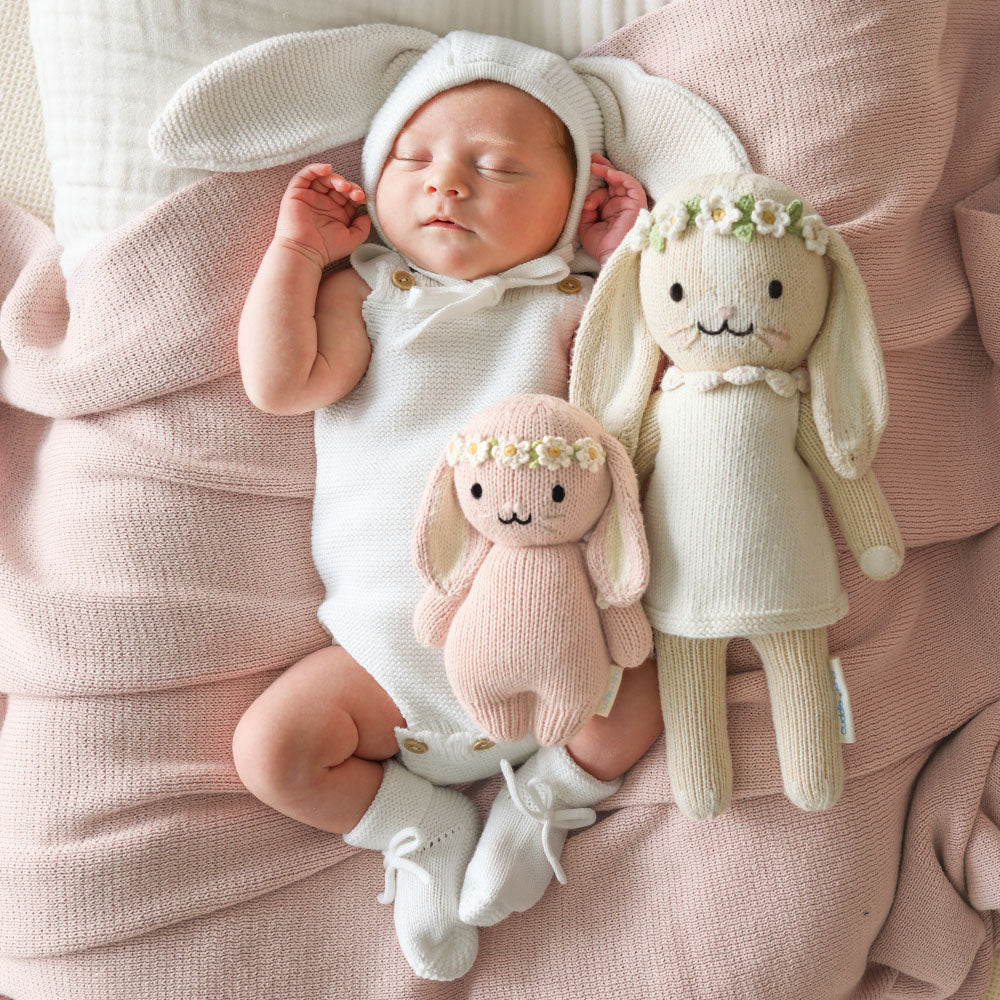 Baby Bunny, Rose with Ivory Floral