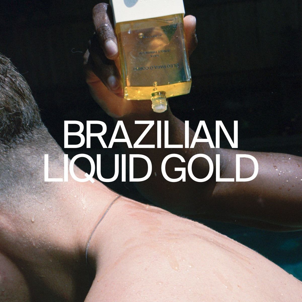 The oil shown on skin