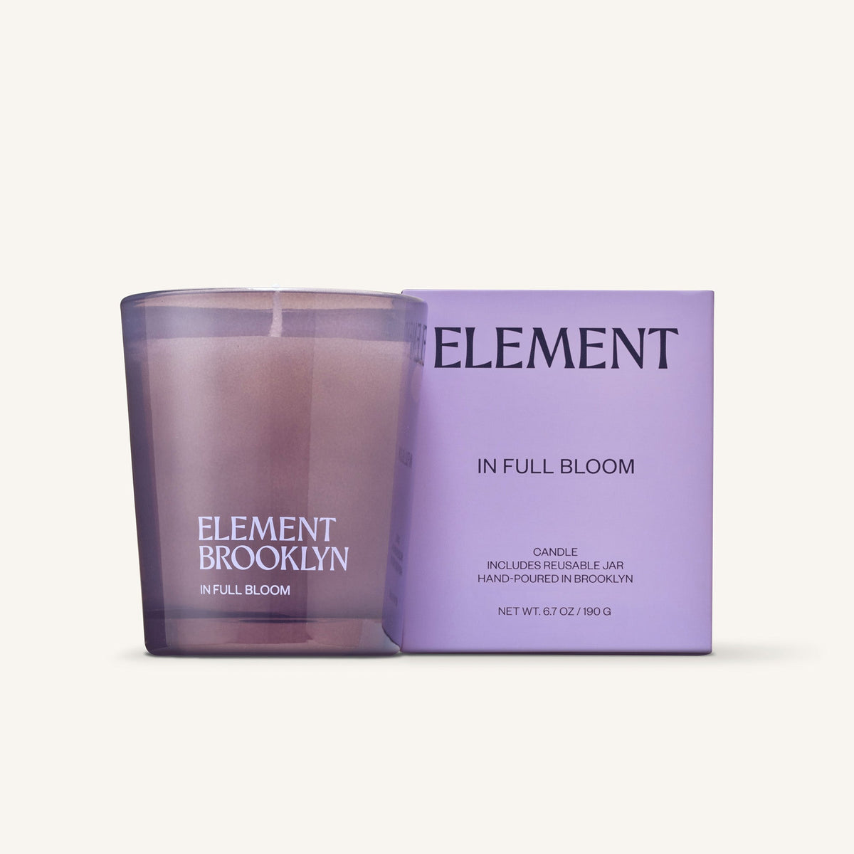 In Full Bloom Candle with its box