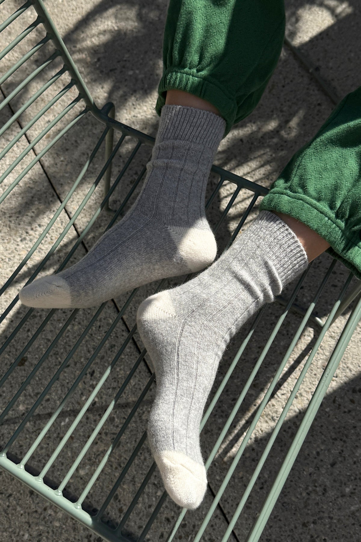Le Bon Shoppe Classic Cashmere Socks in grey melange