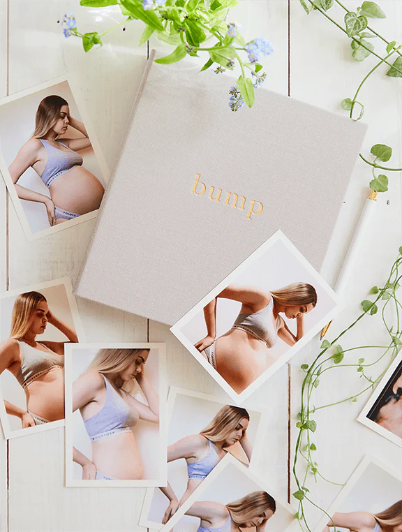 Bump. My Pregnancy Journal. Light Grey