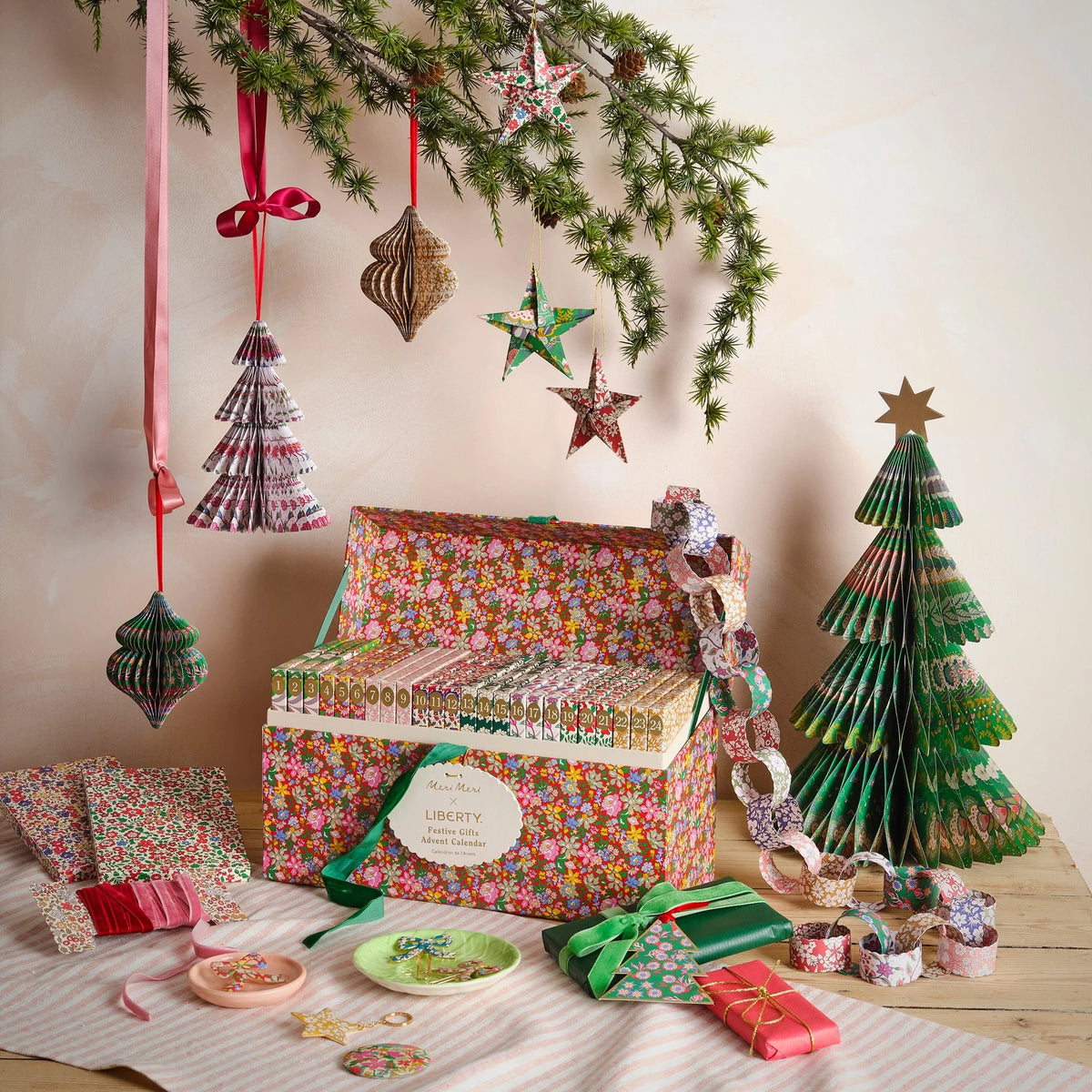 Festive Gifts Advent Calendar, Meri Meri x Liberty