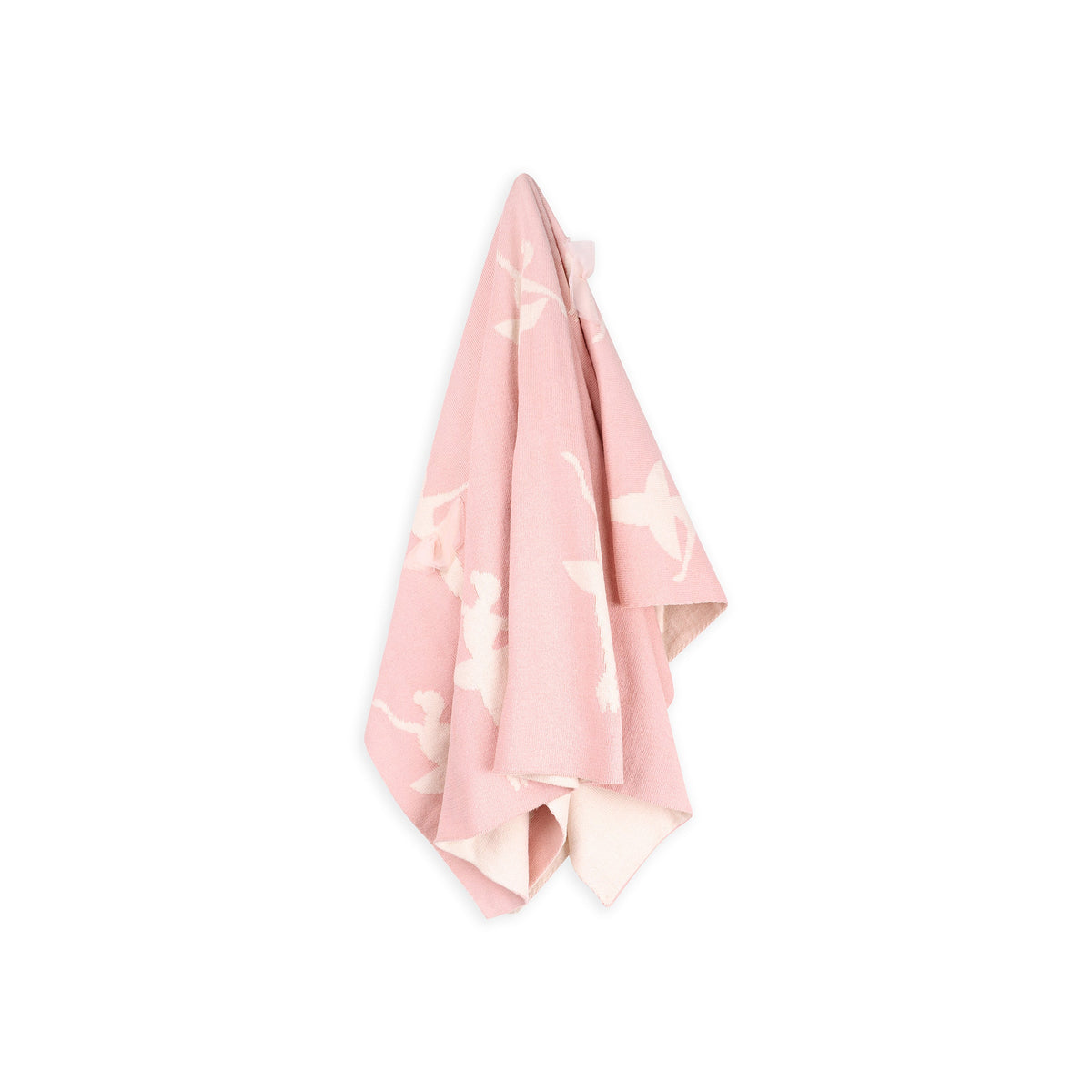 Viverano Ballerina Tutu Organic Cotton Knit Baby Blanket in Pink