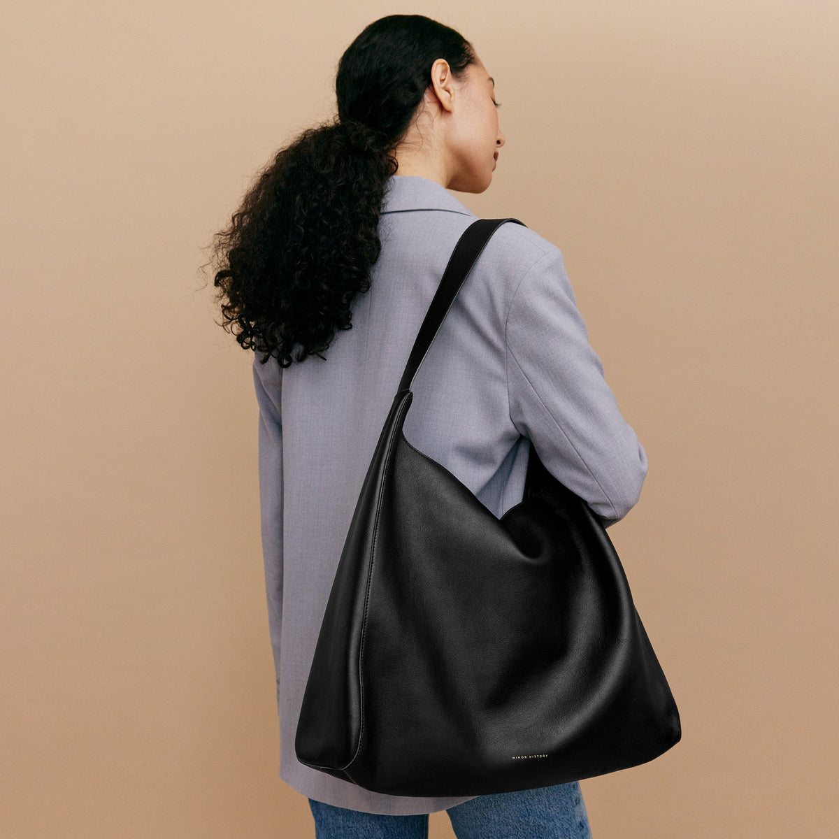 Minor History Overtime Tote in black, open