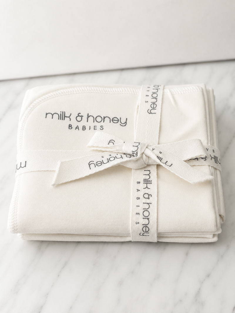 The Organic Burp Cloth, Set of Four