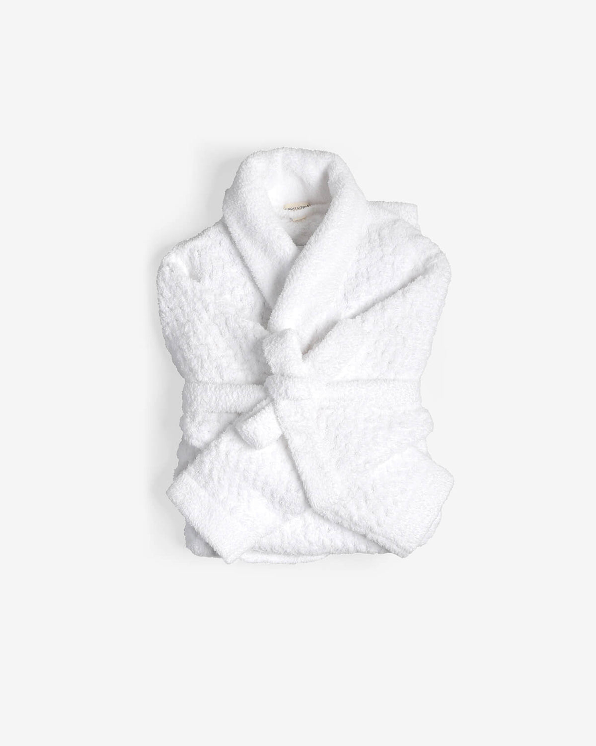Sunday Citizen Snug Waffle Robe in clear white, waffle texture