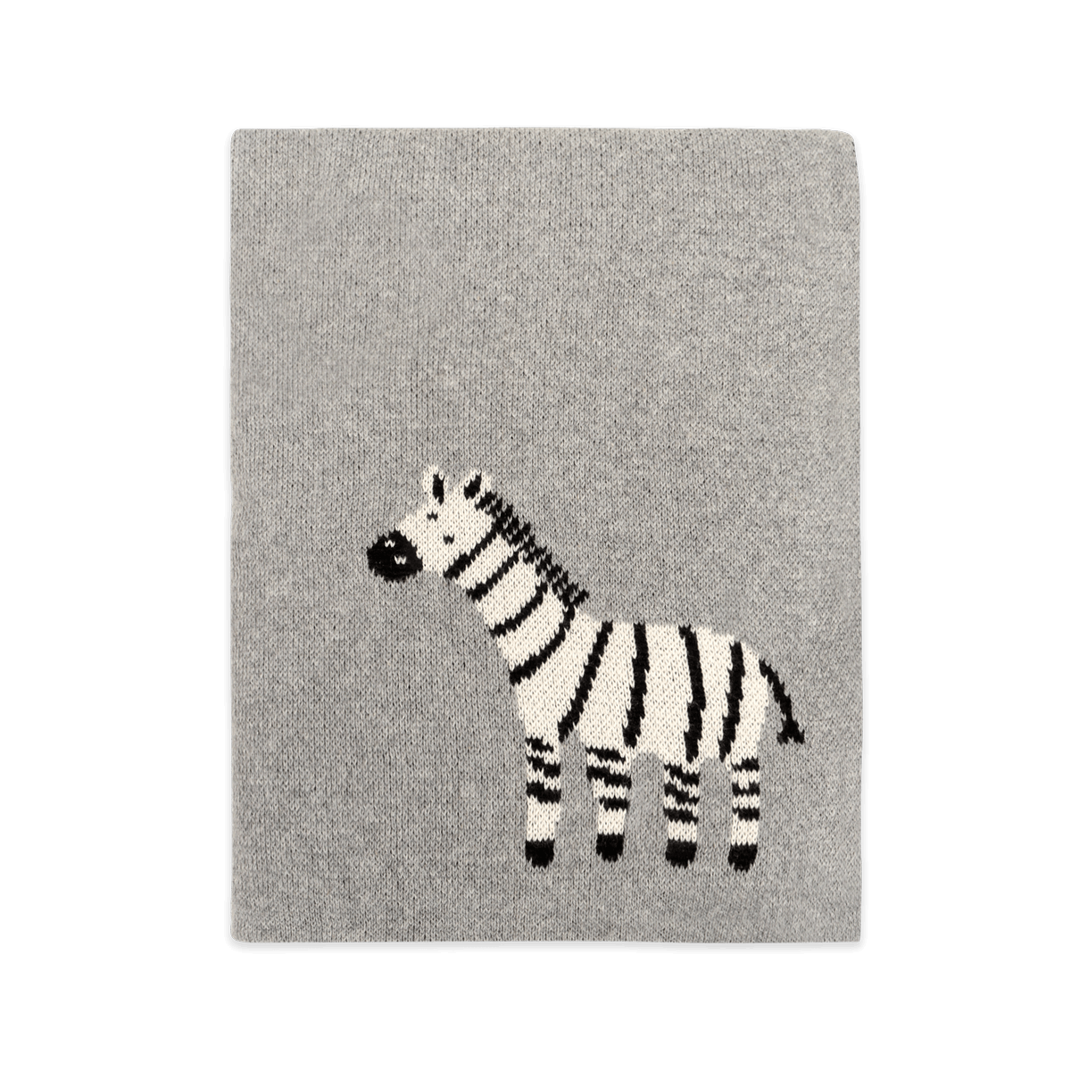 Zebra Knit Blanket, detail of the knit