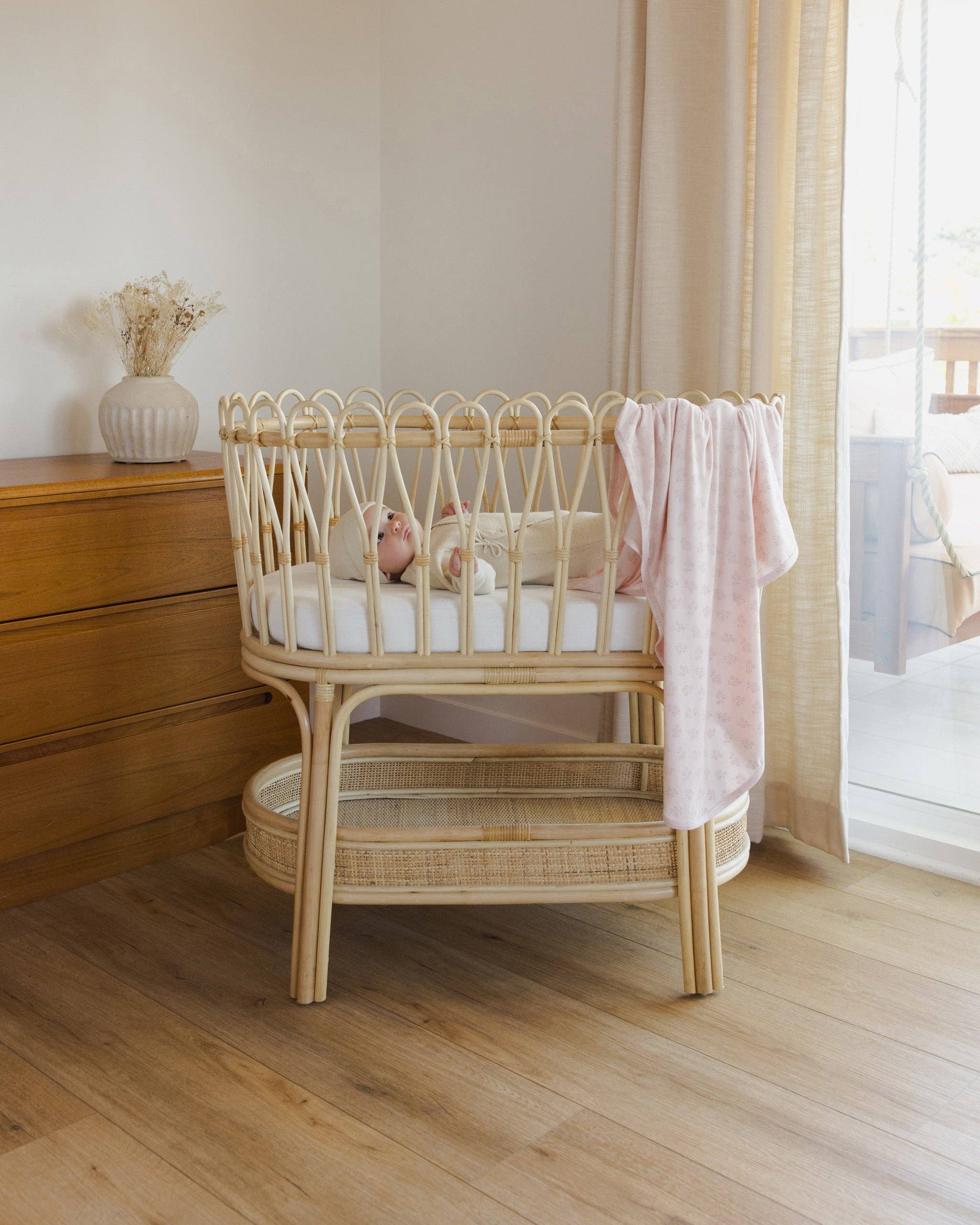 Modal Baby Swaddle -  Pink Blossom