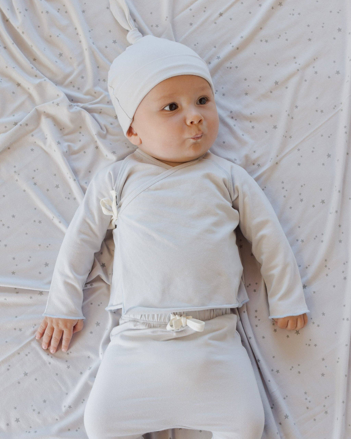 Modal Baby Swaddle - Stars, Fog