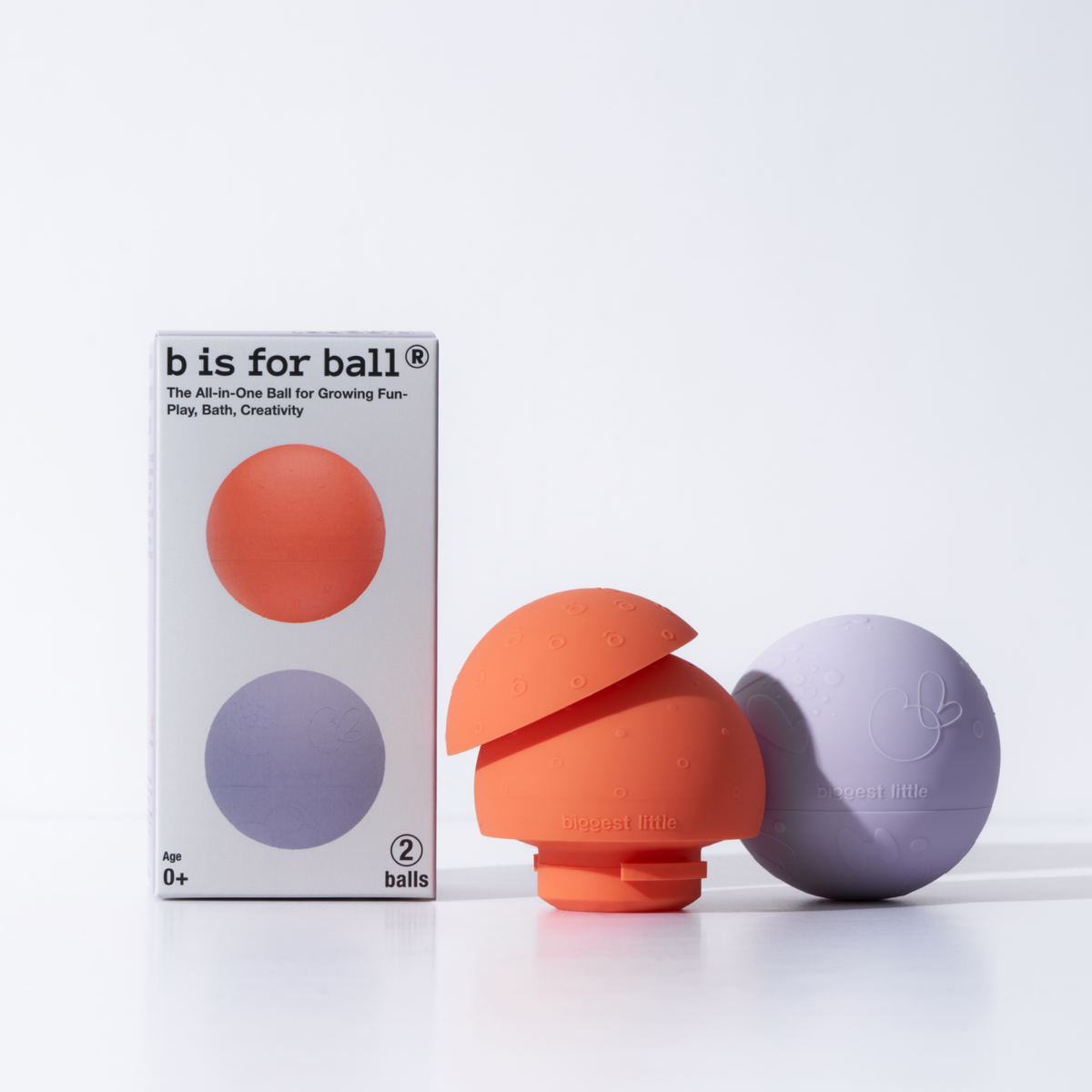 B Is For Ball 2-pack – Orange & Lilac