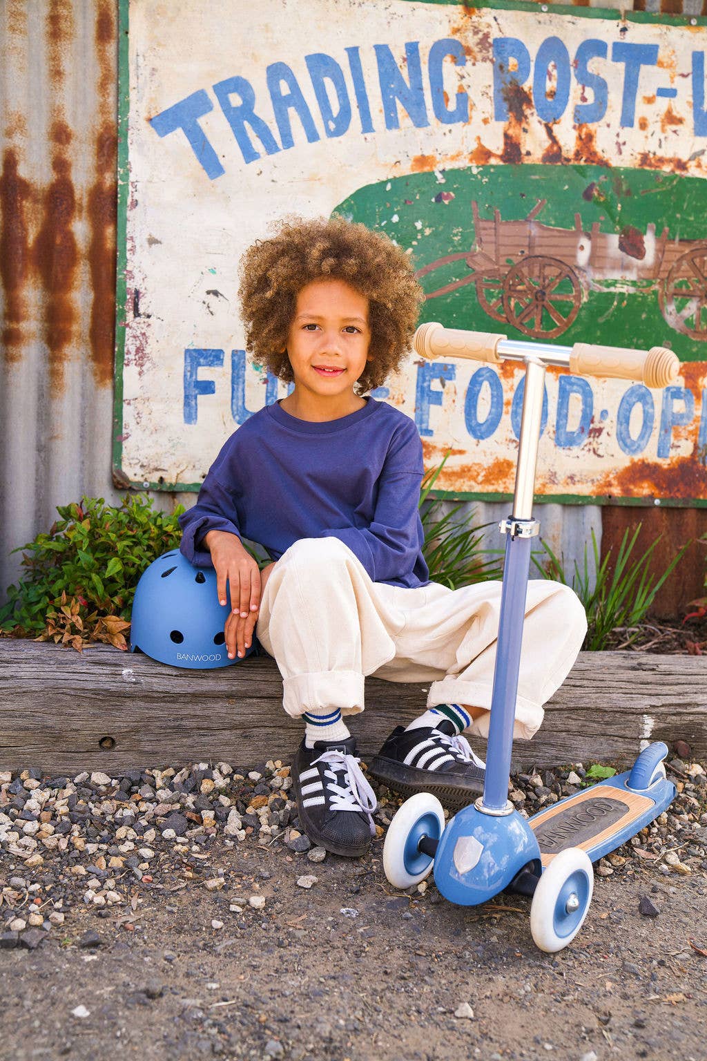 Banwood Classic Helmet - Matte Blue
