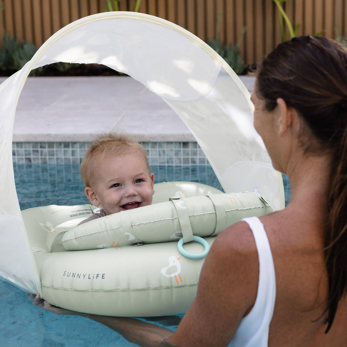 Interactive Baby Float Sammy the Seagull Green