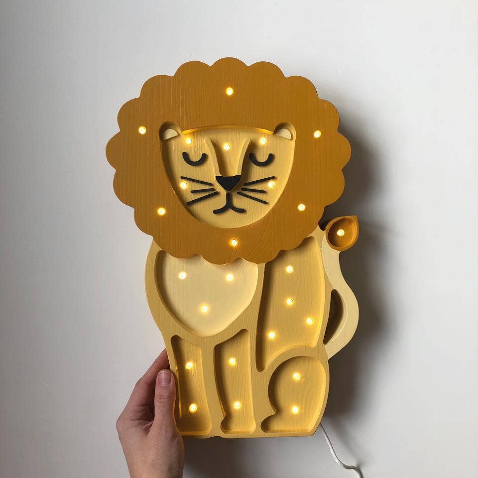 Lion Lamp - Yellow