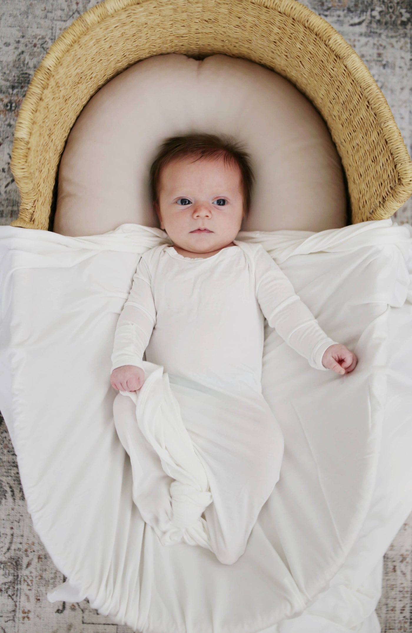 Bamboo Swaddle Blanket - Cloud White