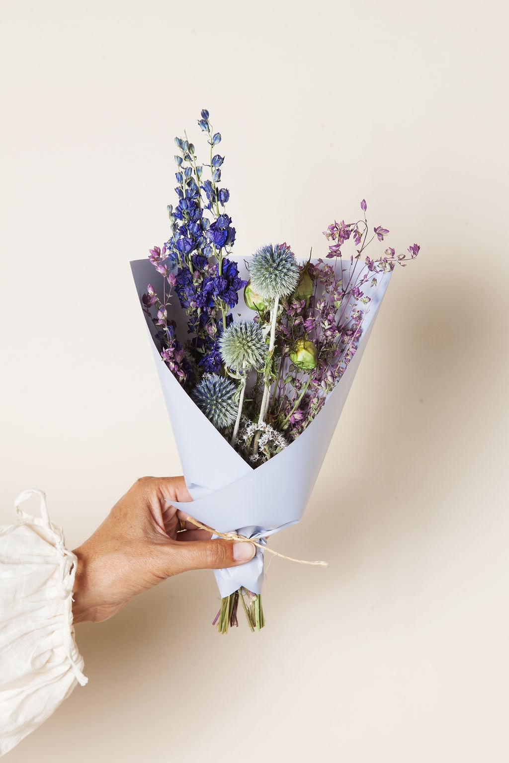 Lilac Field dried bouquet, detail