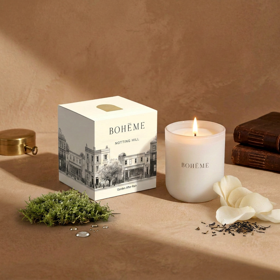 Bohème, Notting Hill Candle, Earl Grey & Moss, 3