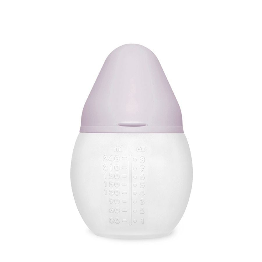 Élhée BibRond baby bottle in lilac, 8 oz