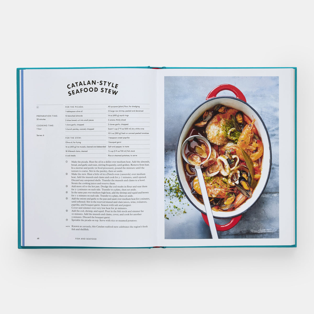 A spread from One Pot: Catalan-style seafood stew
